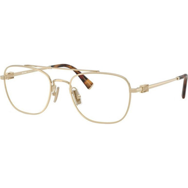 Miu Miu Glasses MU51WV - Pale Gold/Clear Lenses 53 Eye Size