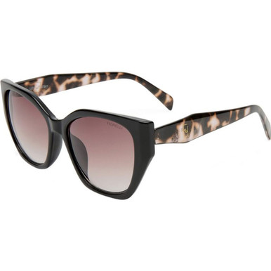 Fiorelli Leia - Black and Charcoal Tort/Warm Smoke Gradient Lenses