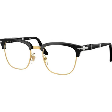 Black and Gold/Clear Lenses 52 Eye Size