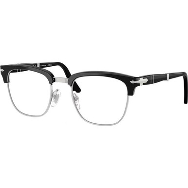 Black and Silver/Clear Lenses 52 Eye Size