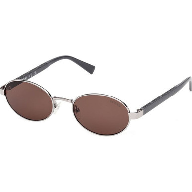 Guess GU00232 - Shiny Gunmetal and Grey/Brown Lenses