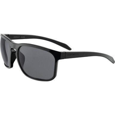 Serengeti Carson - Shiny Black/Smoke Photochromic Polarised Glass Lenses