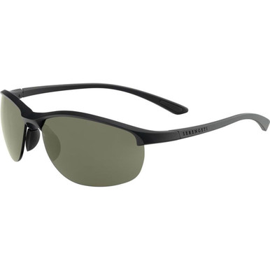 Serengeti James - Matte Black/555nm Saturn Photochromic Polarised Lenses