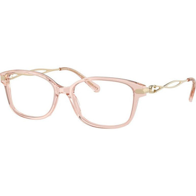 Coach Glasses HC6172 - Transparent Dusty Rose/Clear Lenses 54 Eye Size