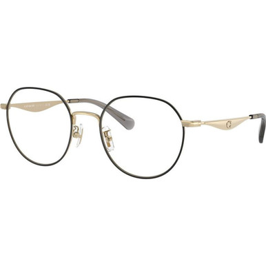 Coach Glasses HC5175 - Shiny Light Gold and Black/Clear Lenses