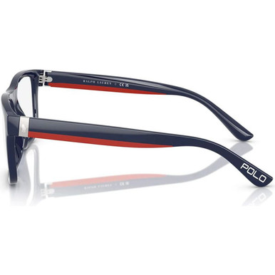 Shop Polo Ralph Lauren Glasses PH2290U Shiny Navy Blue/Clear