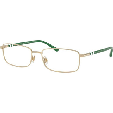 Polo Ralph Lauren Glasses PH1235 - Semi Shiny Pale Gold/Clear Lenses 55 Eye Size