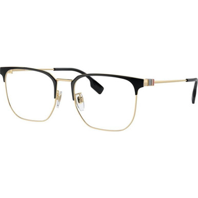 Burberry Glasses BE1383D - Light Gold and Black/Clear Lenses