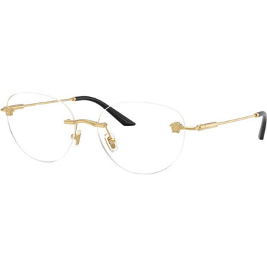Versace Glasses VE1305 - Gold/Clear Lenses
