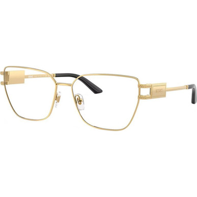 Versace Glasses VE1301 - Gold/Clear Lenses 55 Eye Size