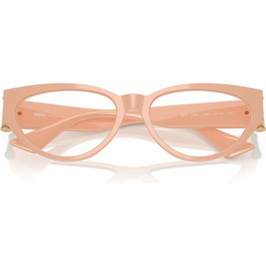 Shop Versace Prescriptible Glasses VE3366 Nude/Clear 53 Size display picture 1