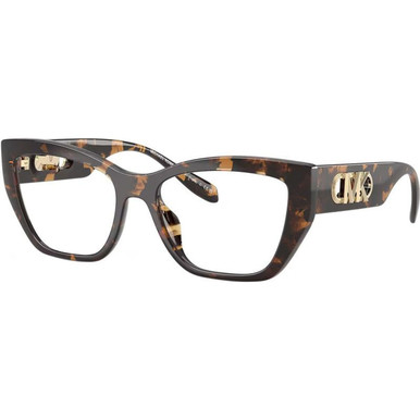 Michael Kors Glasses Puglia MK4149U - Dark Tortoise/Clear Lenses 54 Eye Size