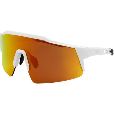 ARC Eyewear Apex - Matte White/Red Mirror Polarised Lenses