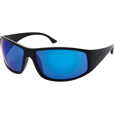 Stingray Eyewear Cobbler, Matte Black/Blue Mirror Polarised Lenses