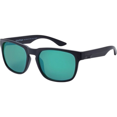 SIN Eyewear Spartan - Matte Black/Green Mirror Polarised Lenses