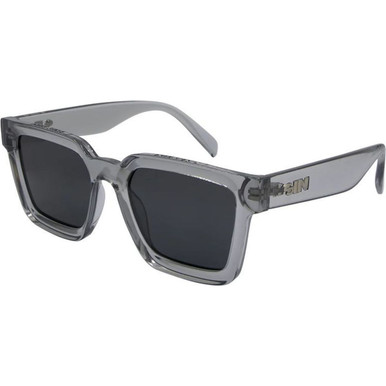 SIN Eyewear Top Shelf - Crystal Grey/Smoke Polarised Lenses
