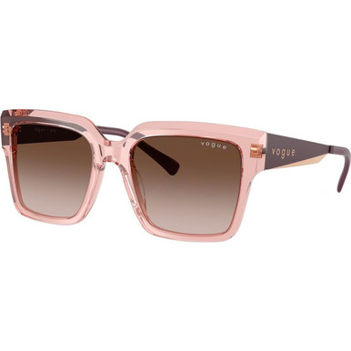 Vogue Eyewear VO5553S - Transparent Dark Pink/Brown Gradient Lenses