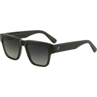 Bask Eyewear Zac - Crystal Green/Grey Gradient Polarised Lenses