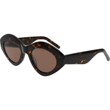 Kaleos Ailes - Dark Brown Havana/Brown Lenses
