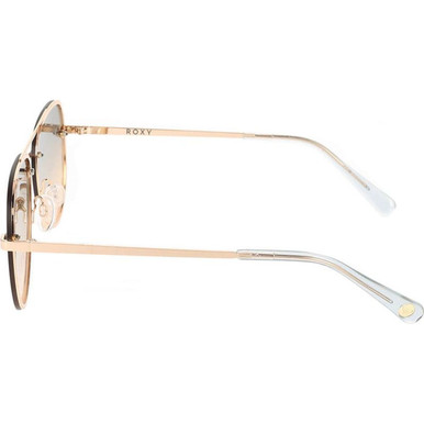 Shop the Roxy Into The Sun Sunglasses Gold/Smokey Green display picture 3