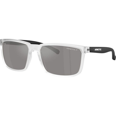 Arnette Stripe AN4251 - Matte Crystal/Grey Silver Mirror Polarised Lenses