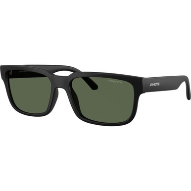 Arnette Twister AN4362 - Matte Black/Dark Green Polarised Lenses