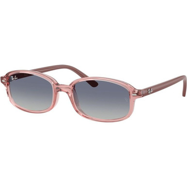 Ray-Ban Junior RJ9132S - Transparent Pink/Blue Grey Gradient Lenses