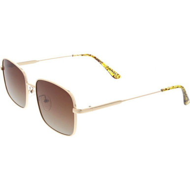 Roxy Shady Beach - Light Gold/Brown Gradient Polarised Lenses