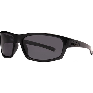 Liive Tuna - Matte Xtal Black/Smoke Polarised Lenses
