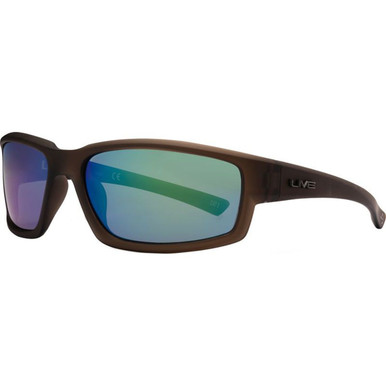 Matte Xtal Army/Green Mirror Polarised Lenses