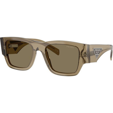 Prada PR10ZS - Bark/Light Brown Lenses