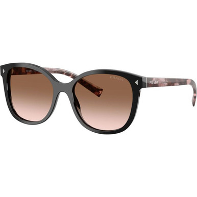 Prada PR22ZS - Black/Brown Gradient Lenses