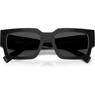 Shop the Prada PRB17S Sunglasses Black and Talc/Dark Grey display picture 1