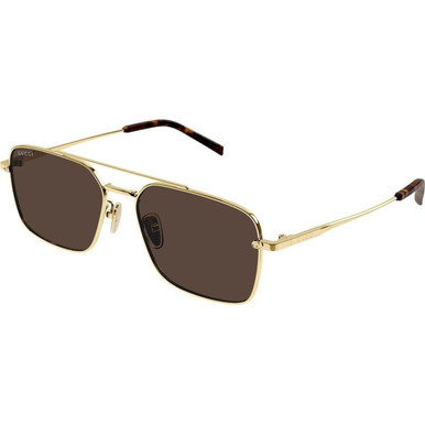 GUCCI GG1957SA - Gold/Brown Lenses