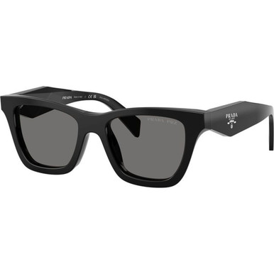 Prada PRC07SF - Black/Dark Grey Polarised Lenses