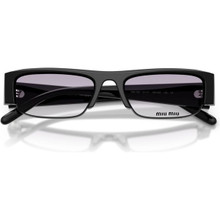 Shop the Miu Miu MUB07S Sunglasses Black/Grey Clear Gradient display picture 1