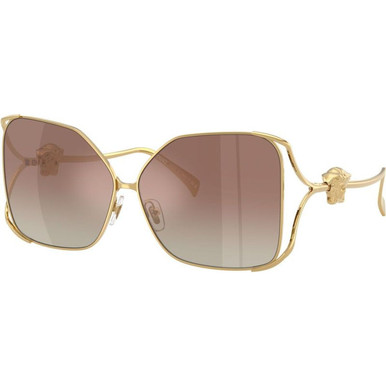 Versace VE2288 - Gold/Brown Silver Mirror Gradient Lenses