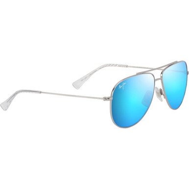 Maui Jim Hau'oli XS Sunglasses Silver/Neutral Grey Polarised