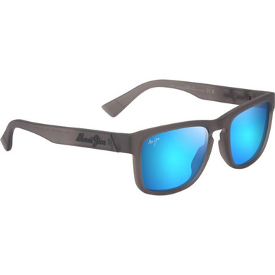 Maui Jim Kupulau Sunglasses Matte Grey/Blue Hawaii Polarised