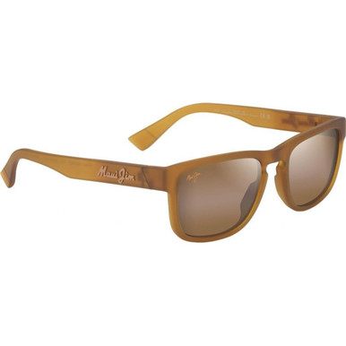 Maui Jim Kupulau - Matte Transparent Honey Yellow/HCL Bronze Polarised Lenses