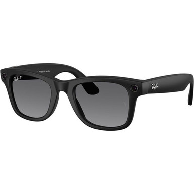 Ray-Ban Smart Glasses Meta Wayfarer (Gen 2) RW4012 - Matte Black/Graphite Gradient Polarised Lenses 50 Eye Size