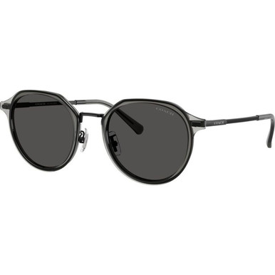 Coach HC7183 - Satin Black/Grey Lenses