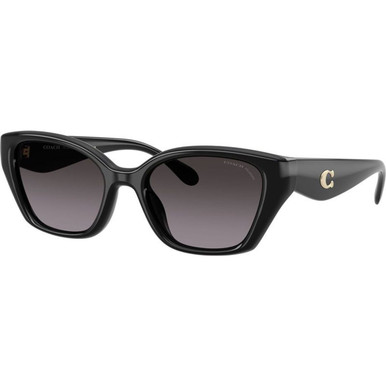 Coach HC8434U - Black/Grey Gradient Polarised Lenses