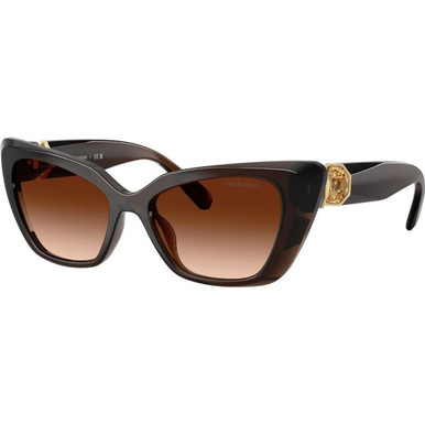 Swarovski SK6047 - Transparent Brown/Brown Gradient Lenses