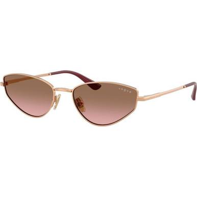 Vogue Eyewear VO4339S - Rose Gold/Brown Pink Gradient Lenses