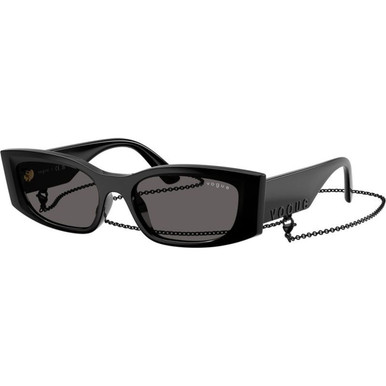 Vogue Eyewear VO5655SU - Black/Black Smoke Lenses