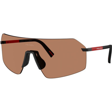 Prada Linea Rossa PSB50S - Black/Brown Lenses