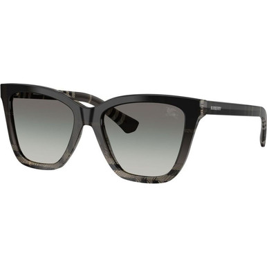 Burberry BE4470 - Grey Check/Grey Gradient Lenses