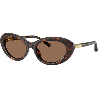 Dolce & Gabbana DG4519 - Havana/Dark Brown Lenses