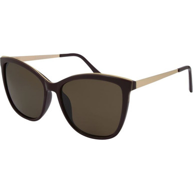 JS Eyewear 7445 - Burgundy/Brown Lenses